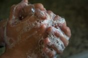 soapy hands